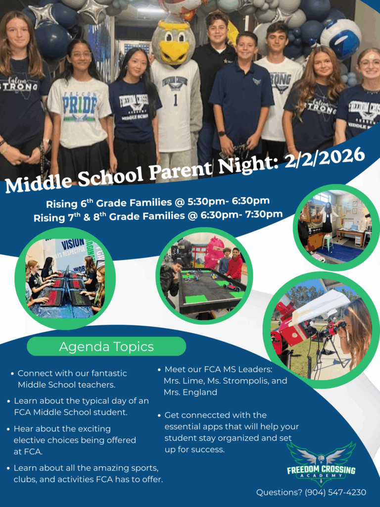 Middle School Parent Night Flyer 2026